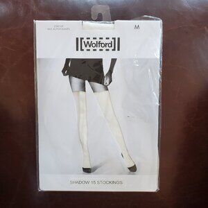 Wolford ! Stay-Up shadow 15, Ivory ( M)